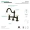 Kingston Brass KS3915PX Restoration Bathroom Bridge Faucet, Oil Rubbed Bronze KS3915PX - alternate 2